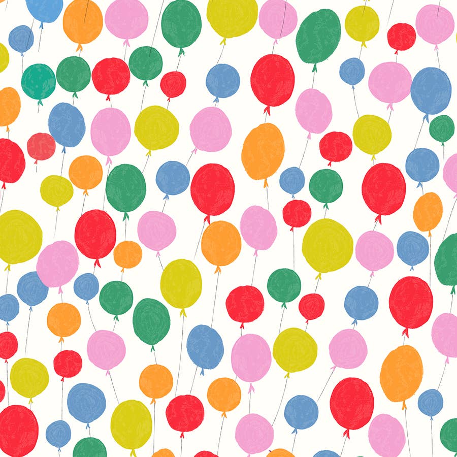 Wrapping Paper Roll; Balloons (3 Sheets)