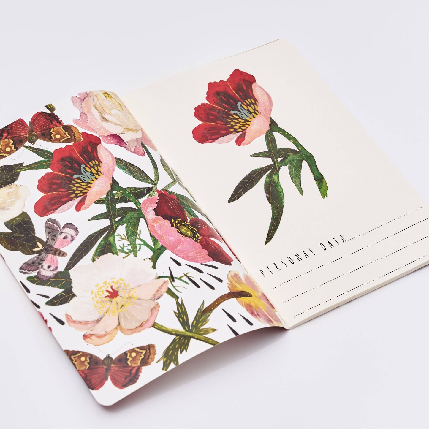 Notebook; Peonies (Size A5)