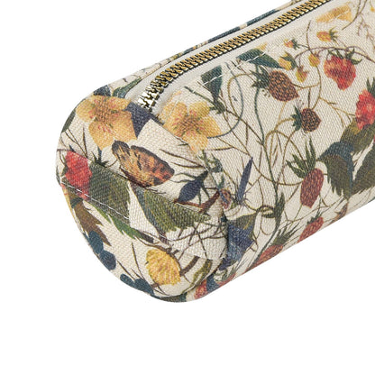 Pencil Pouch; Forest Flowers on White - BV by Bruno Visconti