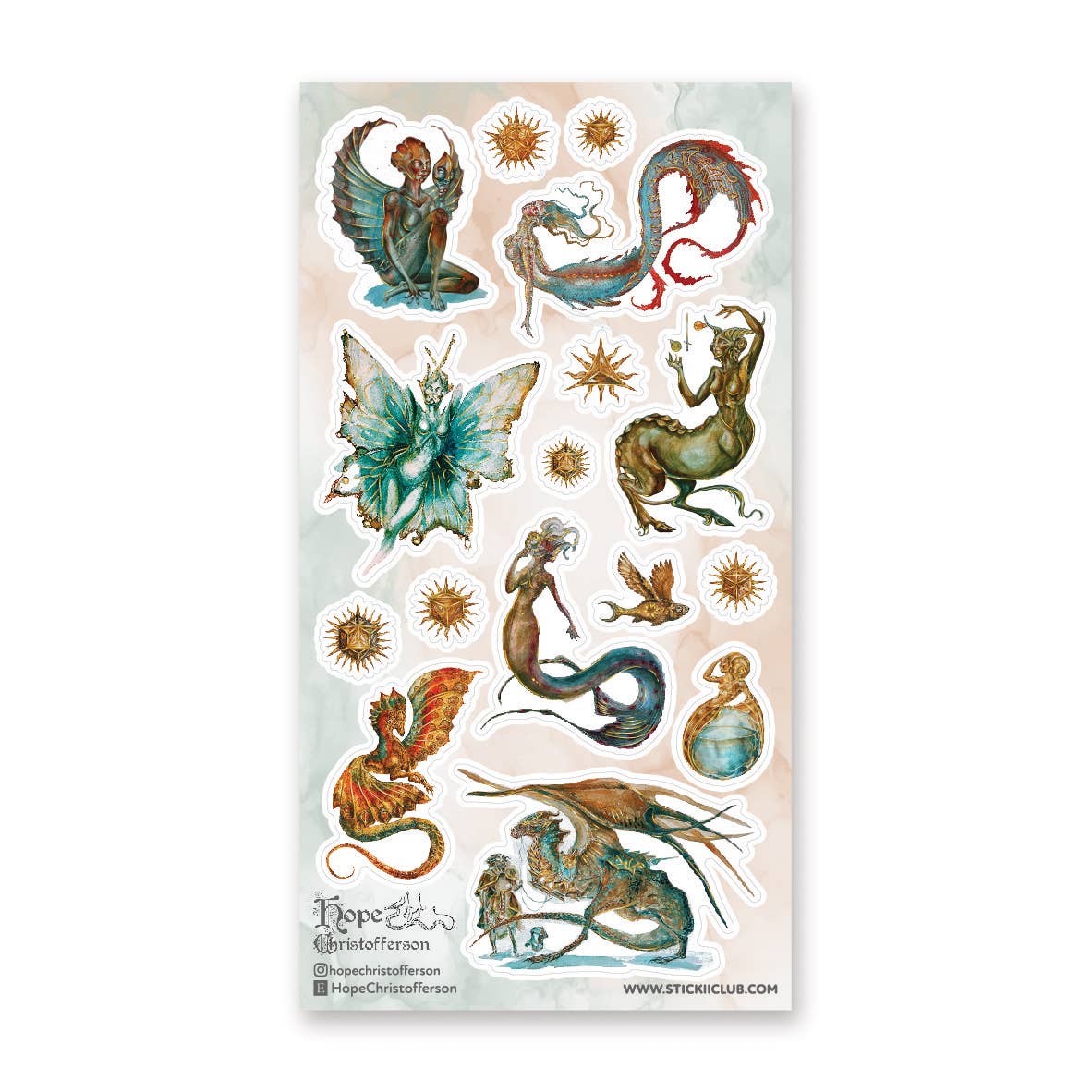 Stickii Sticker Sheet; Of Myths & Legends