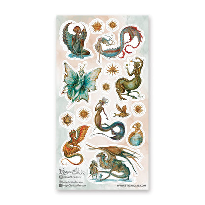 Stickii Sticker Sheet; Of Myths & Legends