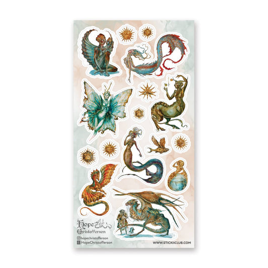 Stickii Sticker Sheet; Of Myths & Legends