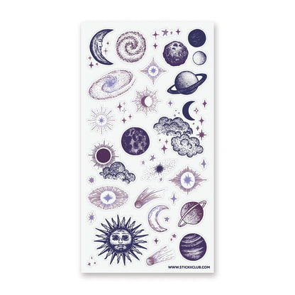 Sticker Sheet; Out of Orbit