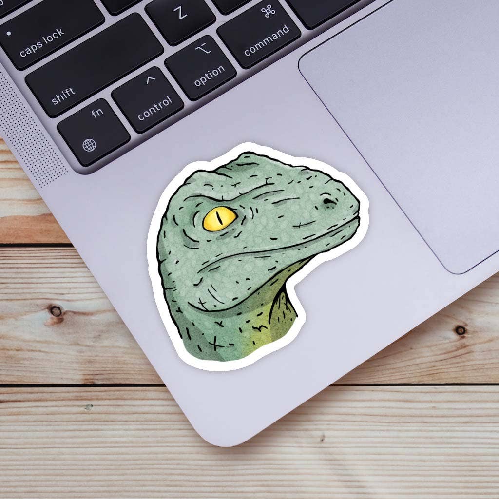 Vinyl Sticker; Velociraptor Dinosaur