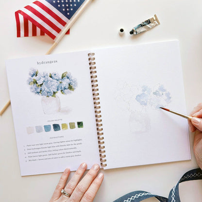 Watercolor Workbook; Americana By Emily Lex