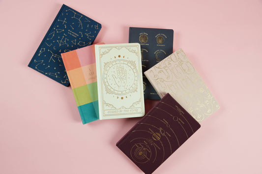 Bookcloth Journal; Rainbow Check I AM Enough