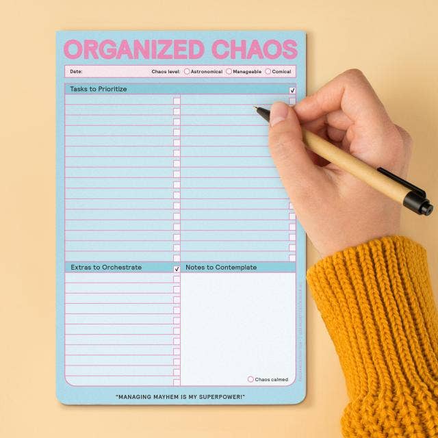 Organized Chaos Knock Knock Pad