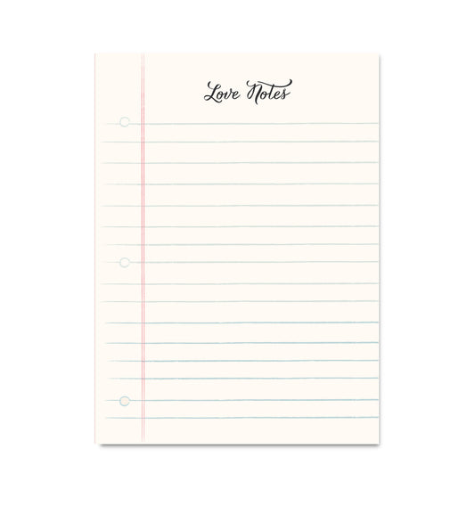 Notepad; Love Notes (50 Pages)