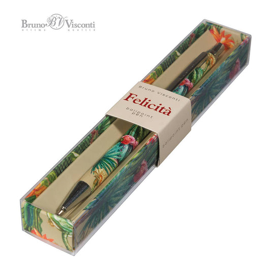 Ball Point Pen; Felicita Green Cactus (With Gift Box)