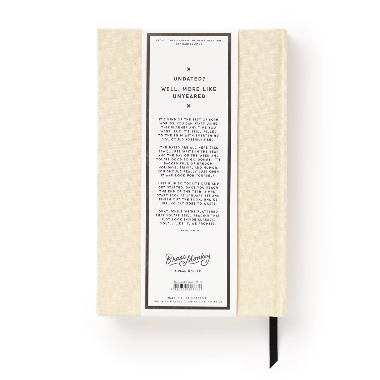 Undated Planner; Big Plans By Brass Monkey