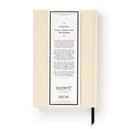 Undated Planner; Big Plans By Brass Monkey
