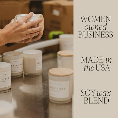 Soy Candle; Sandalwood Rose, 11 oz By Sweet Water Decor (50+ Hours Burn Time)