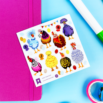 Pipsticks Sticker Sheet; Strut Your Stuff