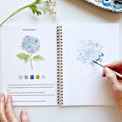 Watercolor Workbook; Flowers By Emily Lex Studio