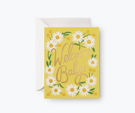 Rifle Paper Co. Baby Card; Daisy
