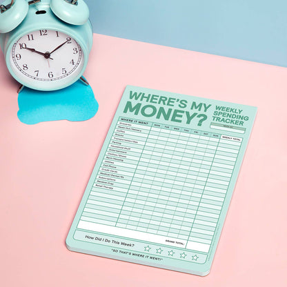 Note Pad; Weekly Money Tracker  (60 Sheets)