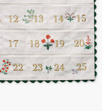 Rifle Paper Co. Nativity Embroidered Hanging Advent Calendar