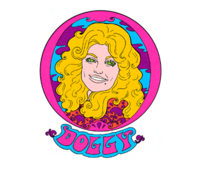 Vinyl Sticker; Dolly Parton (3 Inch)