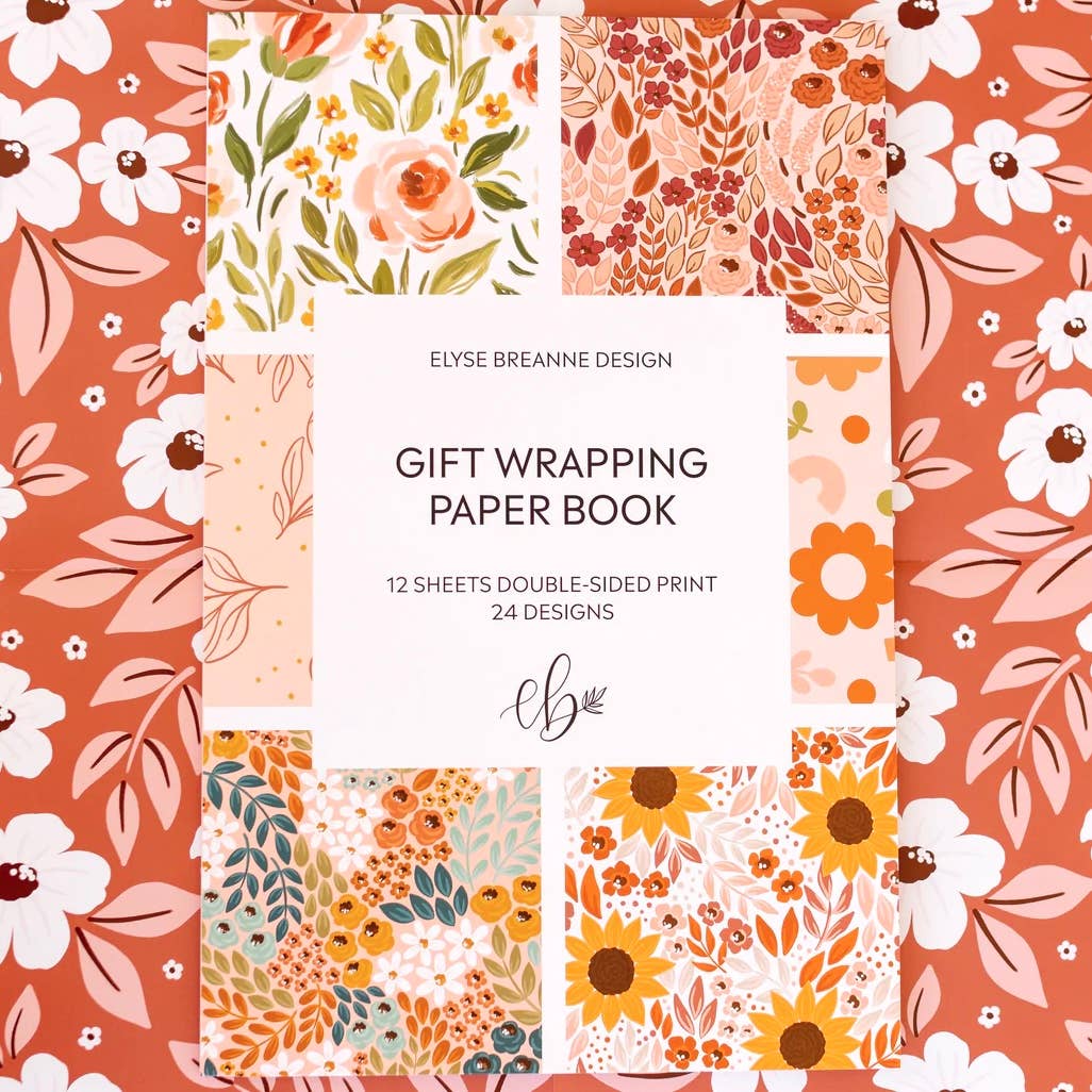 Gift Wrapping Paper Book (24 Designs) By Elyse Breanne Design
