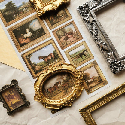 Sticker Sheet; The Horse Gallery