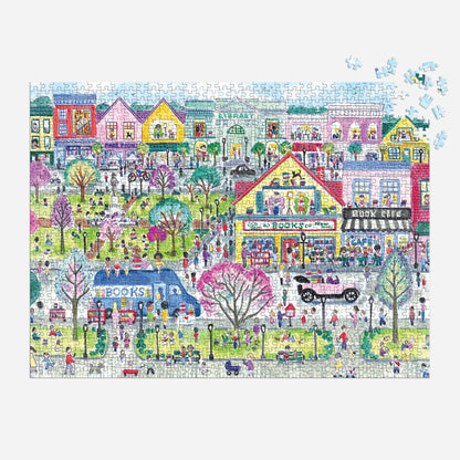 Jigsaw Puzzle; Michael Storrings Book Town (1000 Pieces)