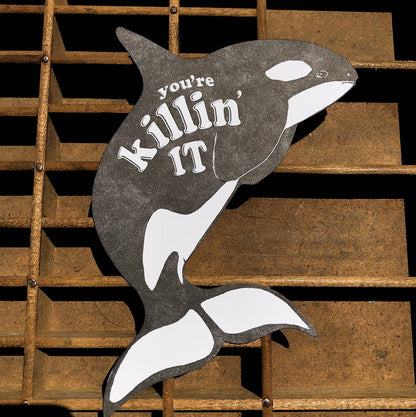 Gift Card Holder; Killin' It Killer Whale