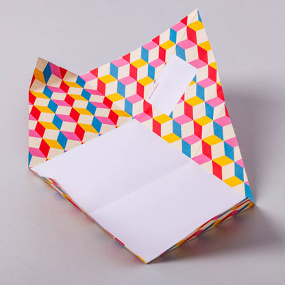 Folding Stationery Letter Set; Urban Pigeon