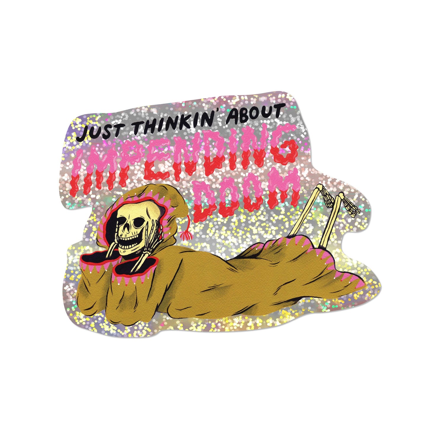 Vinyl Sticker; Impending Doom