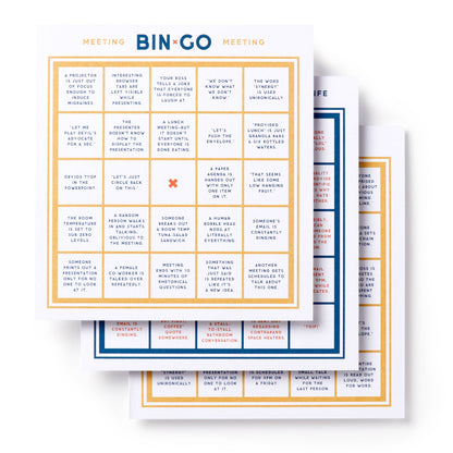 Bingo Book; Bin-go To A Dumb Meeting By Brass Monkey