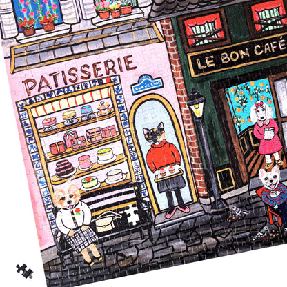 Jigsaw Puzzle; Pets in Paris 1,000-Piece