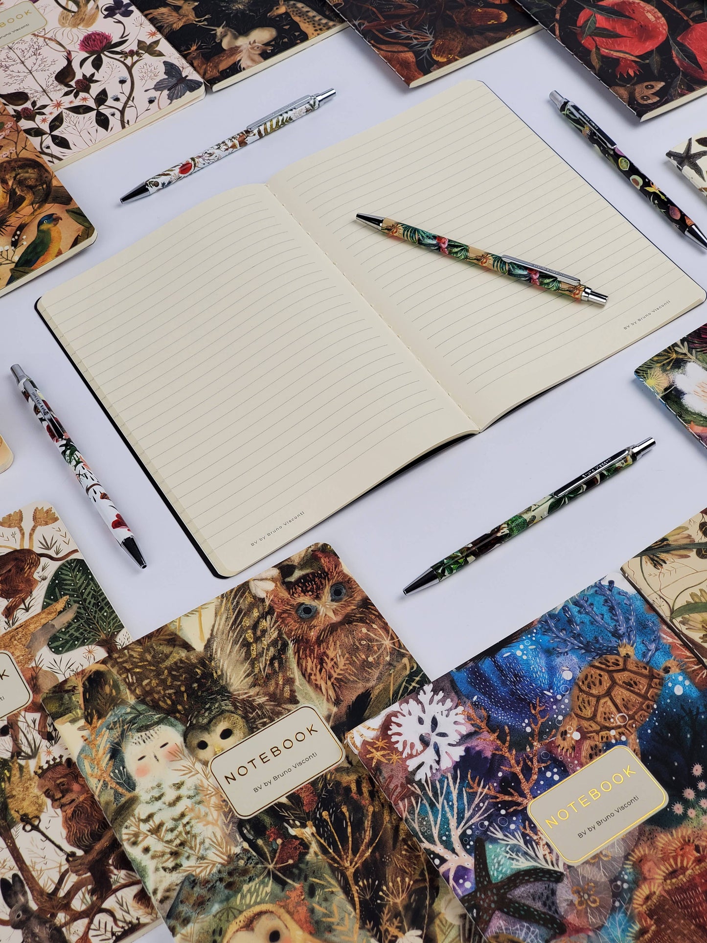 Notebook; Owls - BV by Bruno Visconti