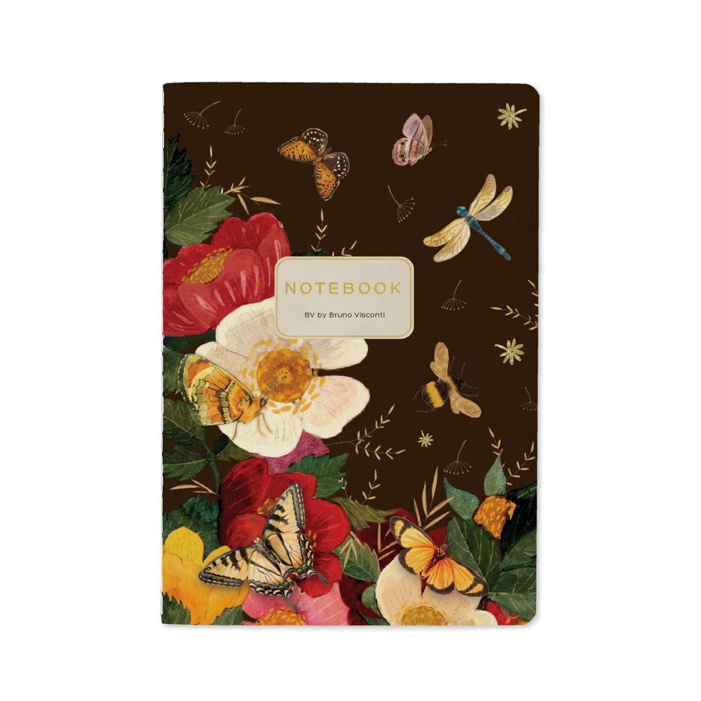 Notebook; Butterflies and Peonies (A5 Size)