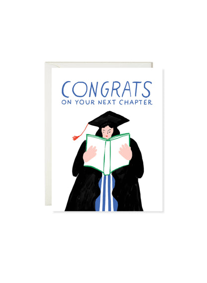 Graduation Card; Next Chapter Grad (Congratulations Graduation Card)