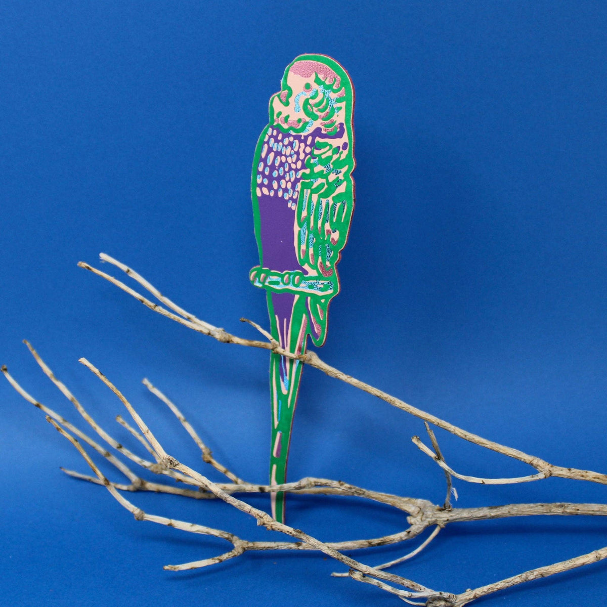 Leather Bookmark; Budgie | Ark Colour Design