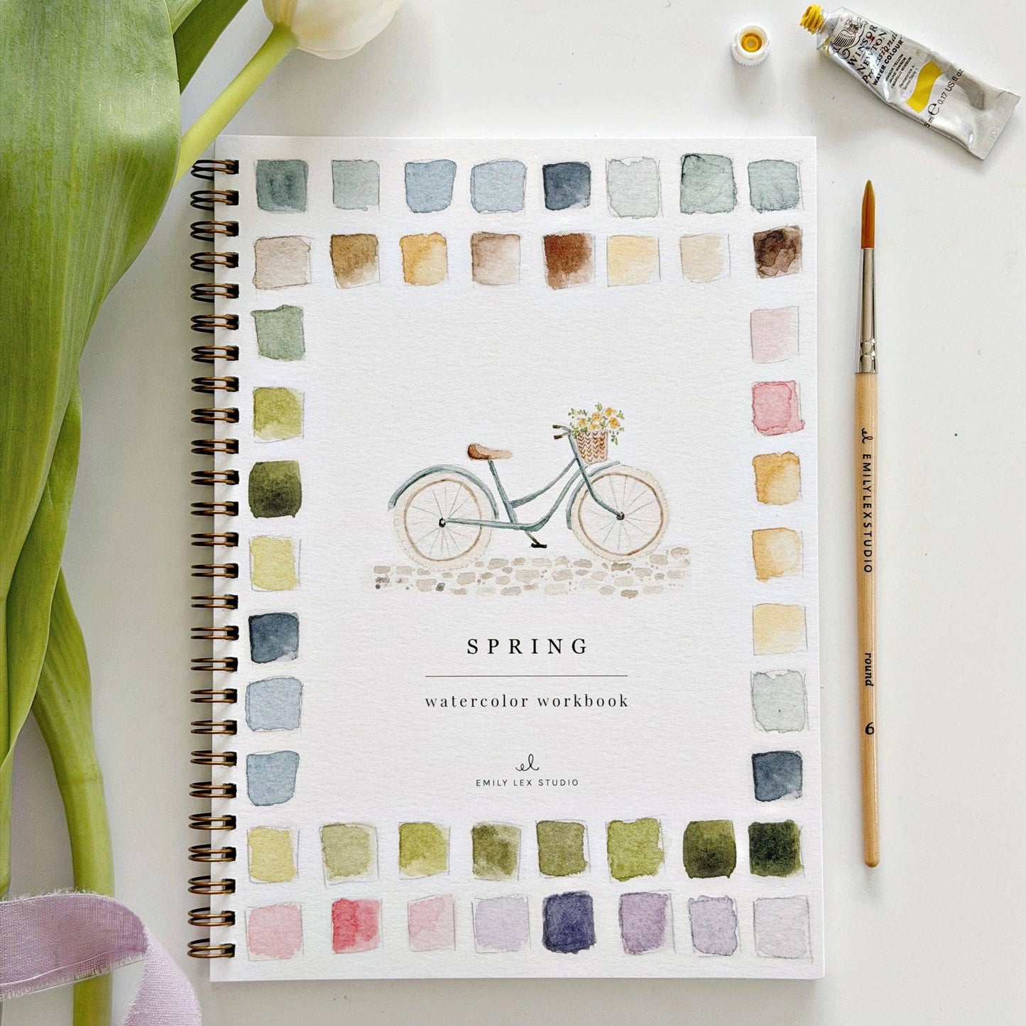Watercolor Workbook; Spring By Emily Lex