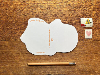 Postcard; Sunflower (Large Cut-Out)