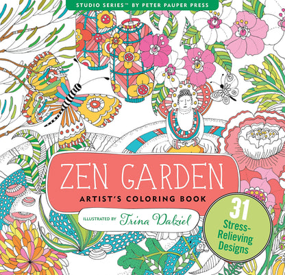 Artist's Coloring Book; Zen Garden