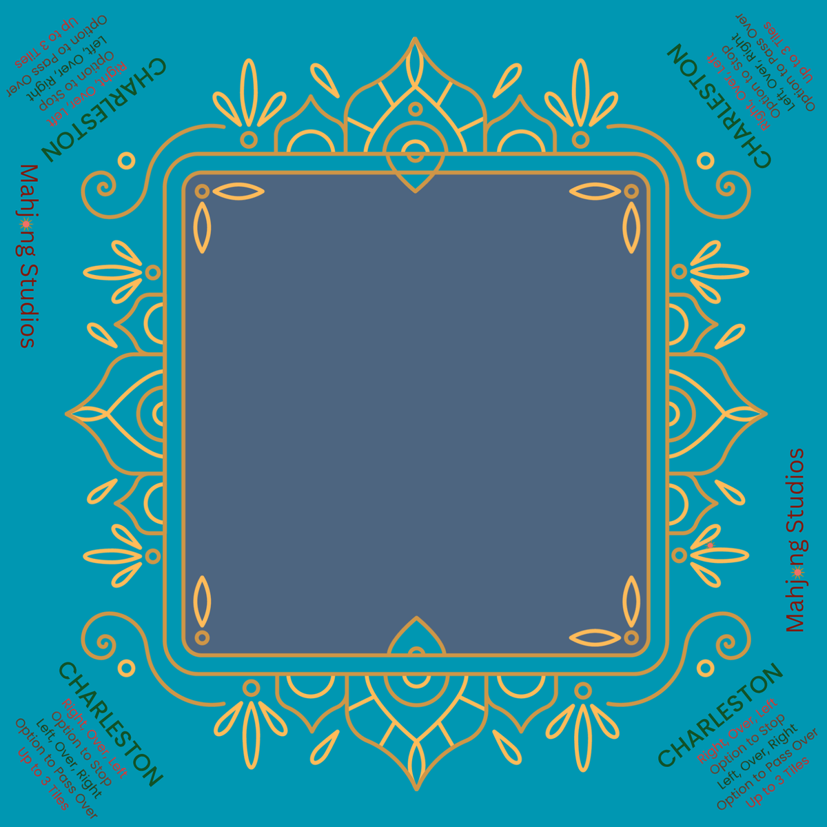 Mahjong Studios Studio Tiles Mahjong Set | 166 Tiles Blue Bundle with Clear Racks