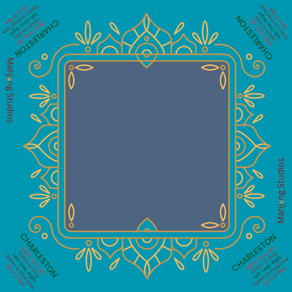 Mahjong Studios Studio Tiles Mahjong Set | 166 Tiles Blue Bundle with Clear Racks