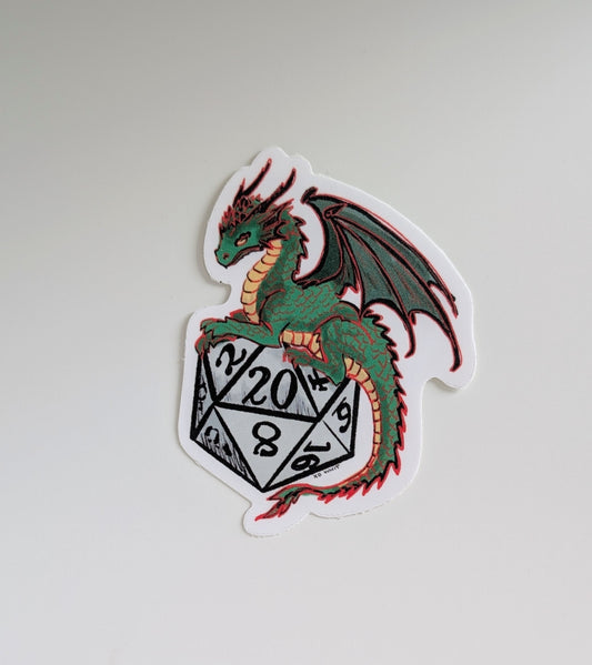 Vinyl Sticker; D&D Dice