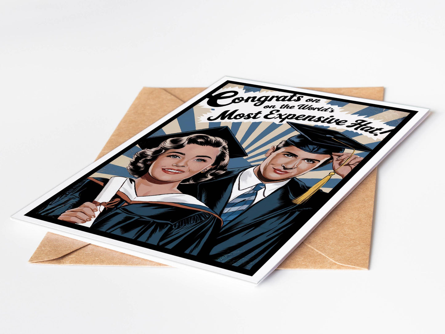 Graduation Card; Most Expensive Hat (Funny)