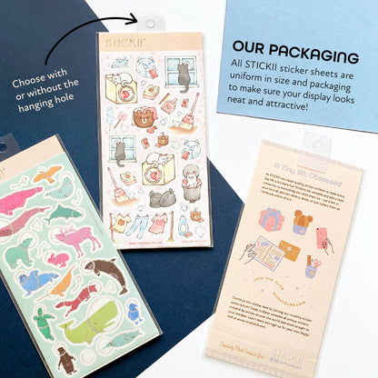 Sticker Sheet; Amber Fossils