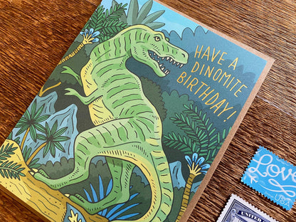 Birthday Card; Dinomite Dino