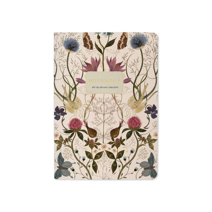 A6 Passport Notebook; Symmetrical Flora - BV by Bruno Visconti