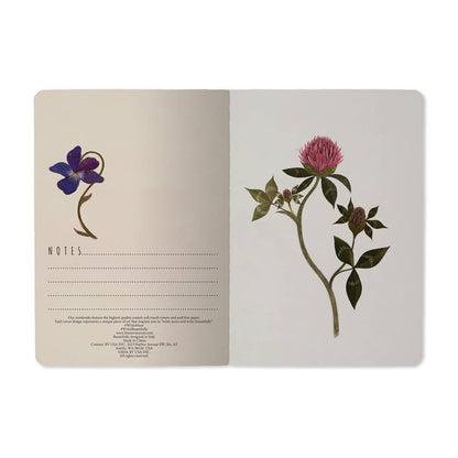 A6 Passport Notebook; Symmetrical Flora - BV by Bruno Visconti