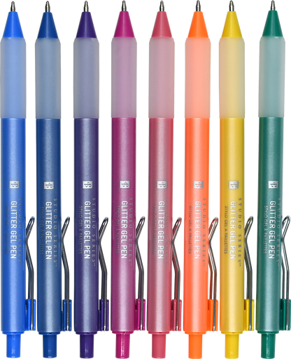 Glitter Gel Pens; Studio Series (Set of Eight)