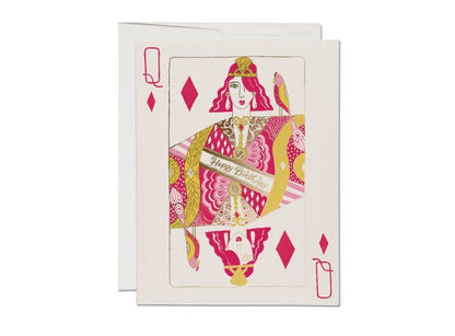 Birthday Card; Queen of Diamonds