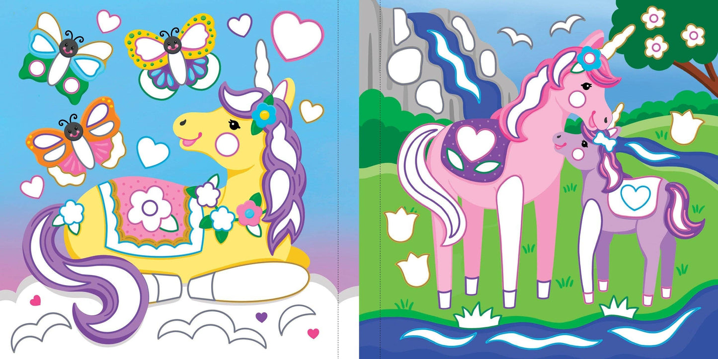 Color-By-Foil Sticker Book - Unicorns