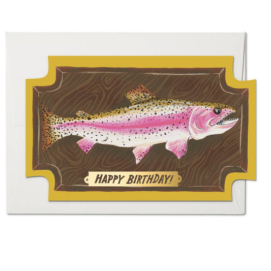 Birthday Card; Mounted Fish
