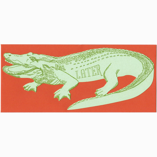 Gift Card Holder; Later Alligator